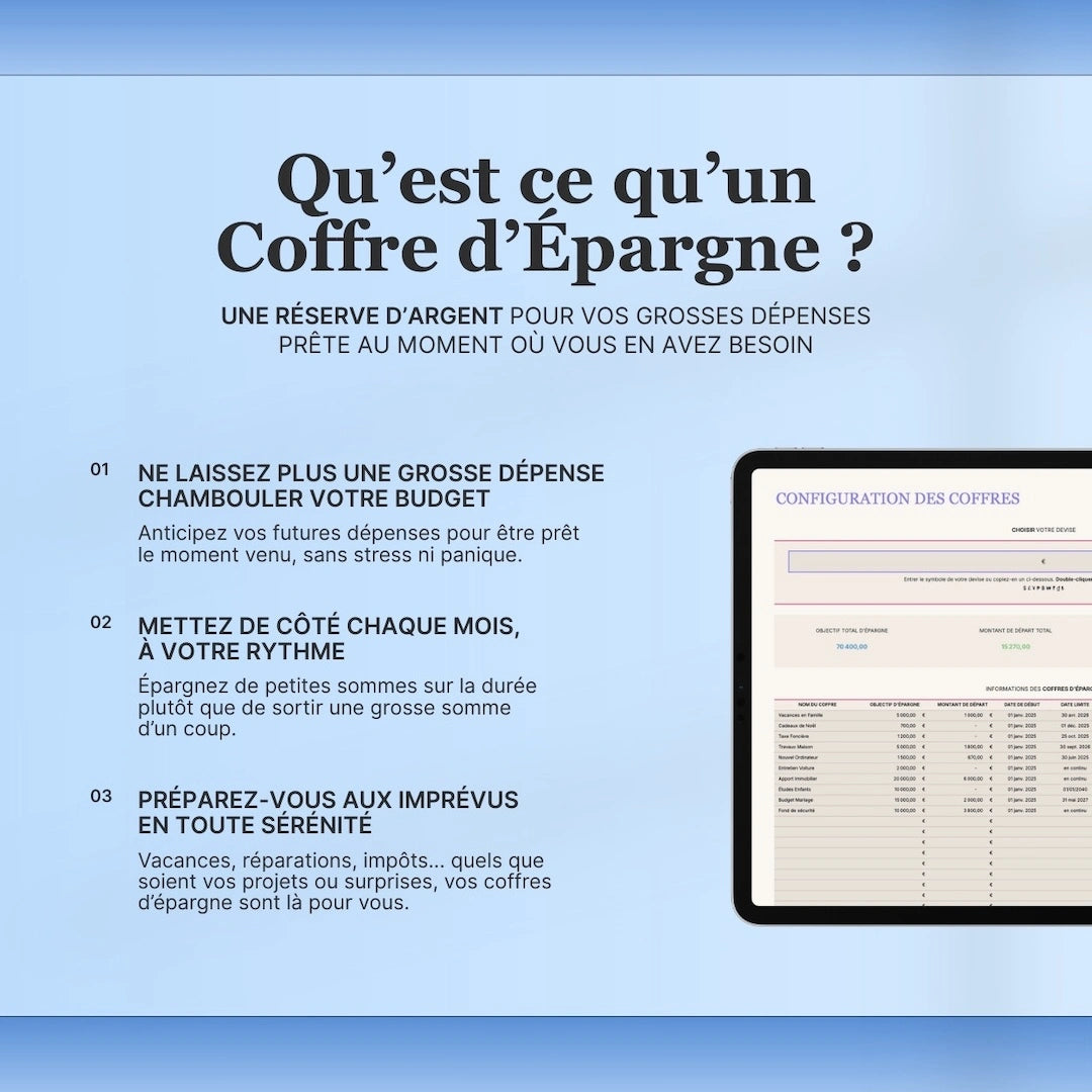 Suivi des Coffres d'Épargne